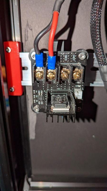 VORON DIN Bracket for 60x50 MOSFET board