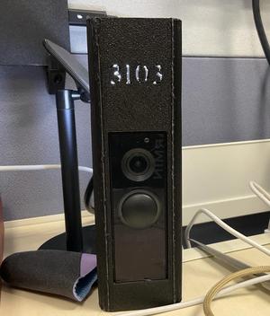 Ring Doorbell Pro 50mm extender and Facelid