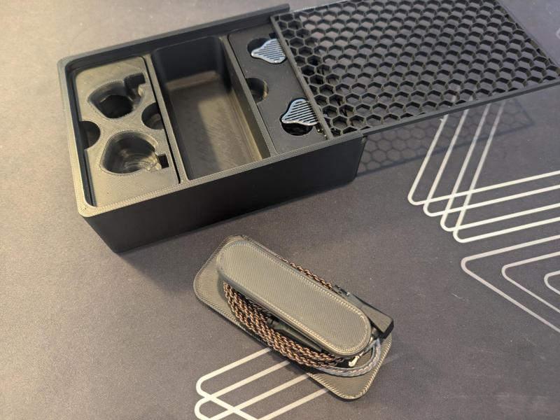 KZ Earbud Container Slot for In-Ear Monitor Cable