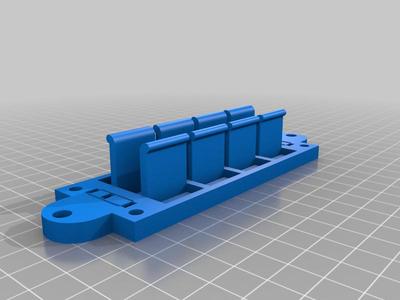 Wago terminal 221 holder 2x4 with box / Wago Klemmenhalter für 221 2x4 mit Box