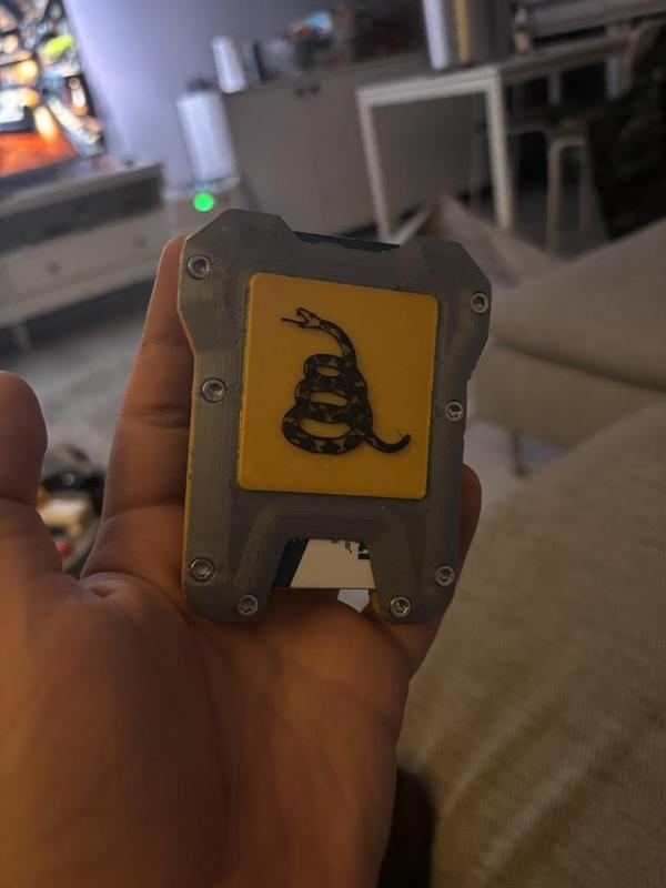 Tough Credit Card Holder v2 + Money Clip (with gadsden snake and plain option)