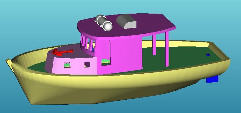 Toys for boys-boats/BR divers boat v2- OpenSCAD CSV