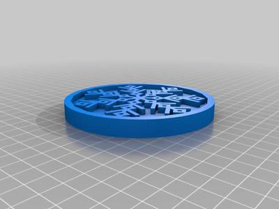 snow flake coaster