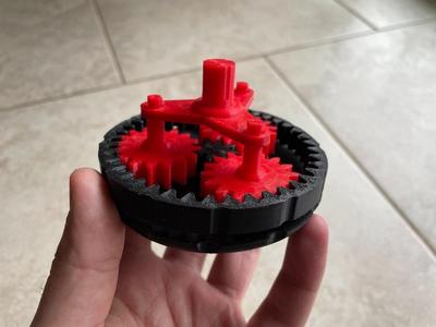 Planetary Gearset with Extended Sun Gear and Carrier