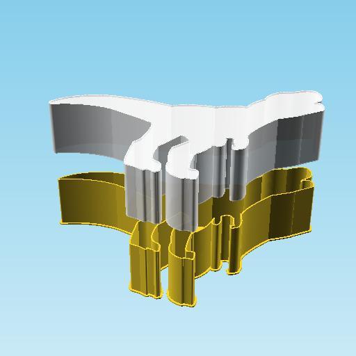 Dinosaur Icon 00E1, nestable box (v2)