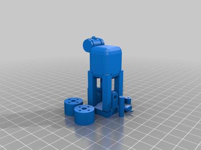 Tiny vertical piston stationary engine (Very Small)