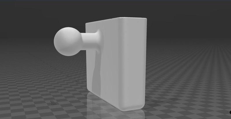 Holley 3.5" Screen mount with Ball Mount