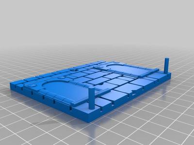 Floating wall miniature display modular  
