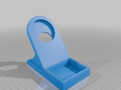 Snap charge phone holder with tray V3 with supports