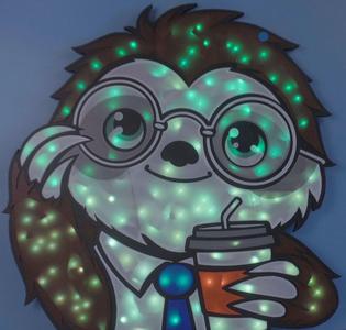 Sloth LED sign