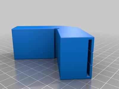 Strap Clamp Corner - Parametric (Fusion 360) - solid, stronger, easily removable support