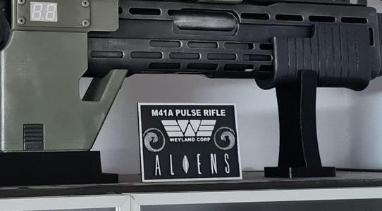 PULSE RIFLE M41A ALIENS TAG