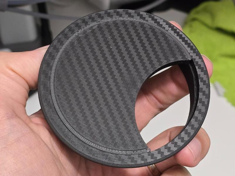 Stylish 3D-Printed Desk Cable Grommet (Ø80mm)