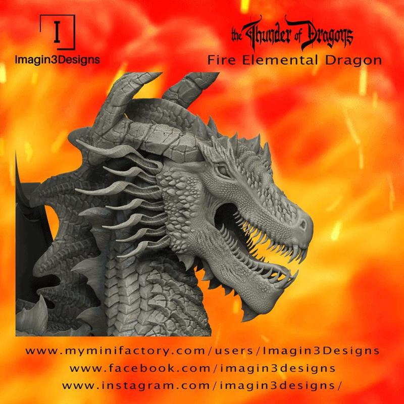 Dimintar'axix -The Maelstrom of Flames- The Fire Elemental Dragon