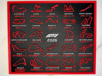 2026 F1 calendar with dates