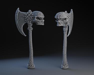 Norse Skull Axe