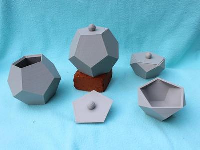 Containers from a Regular Dodecahedron  