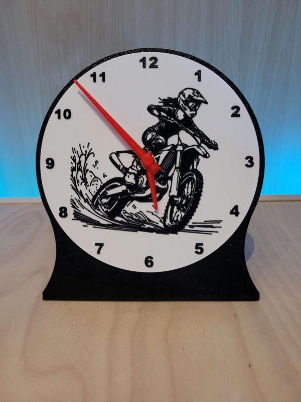 Motocross clock