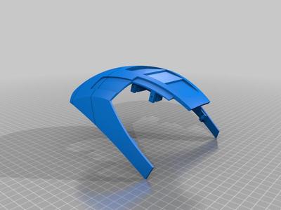 Iron Man MK5 (Dome01 Modified for MG90S preserving browmain curvature)
