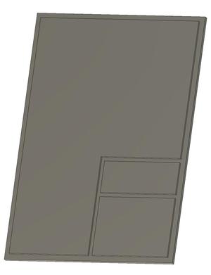 Wardrobe for dolls - back wall