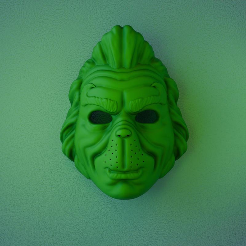 Grinch Mask From How The Grinch Stole Christmas