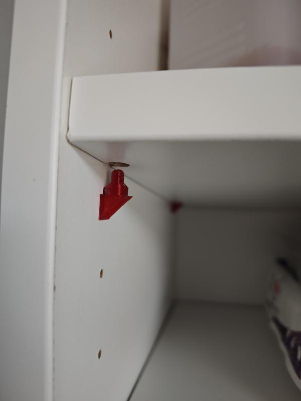 Ikea Billy shelf holder pin