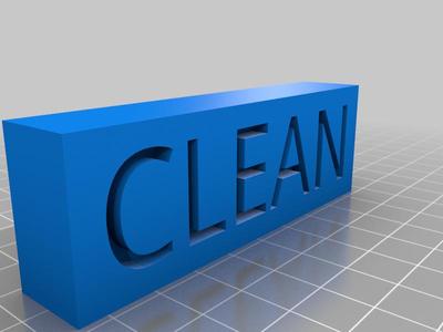 Dishes Status Sign "Dirty & Clean"