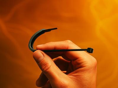 Zip tie needle