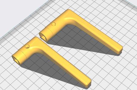 Door handle for 8mm square