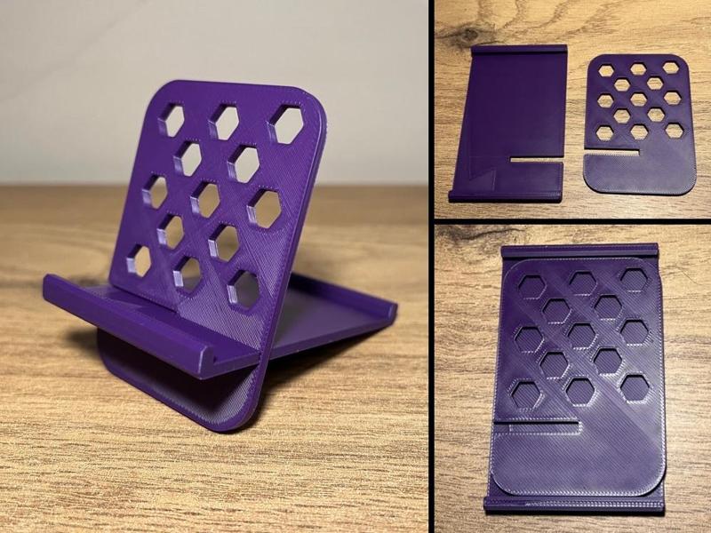 Travel phone stand flat pack compact card size