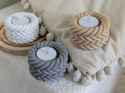 Braided Rope Style Tealight Holders