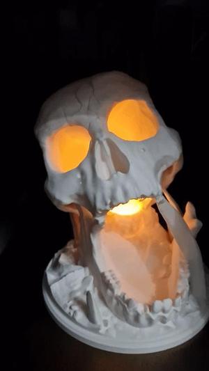 SKULL LED TEELICHT TEALIGHT BONES TEA LIGHT