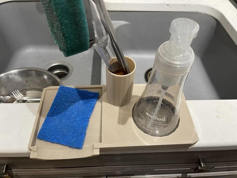 Updated Dish scrubber caddy