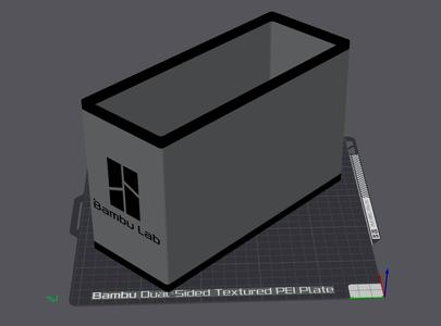 Bambu Lab Simple Rectangle Waste Bucket