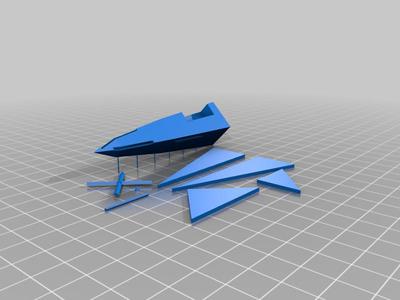 low-poly airplane