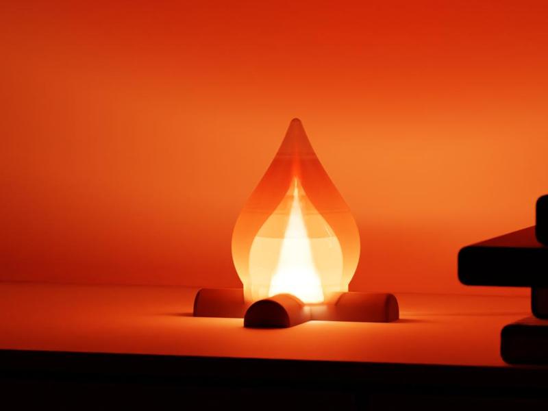 Campfire Lamp. Mini Led campfire desktop light