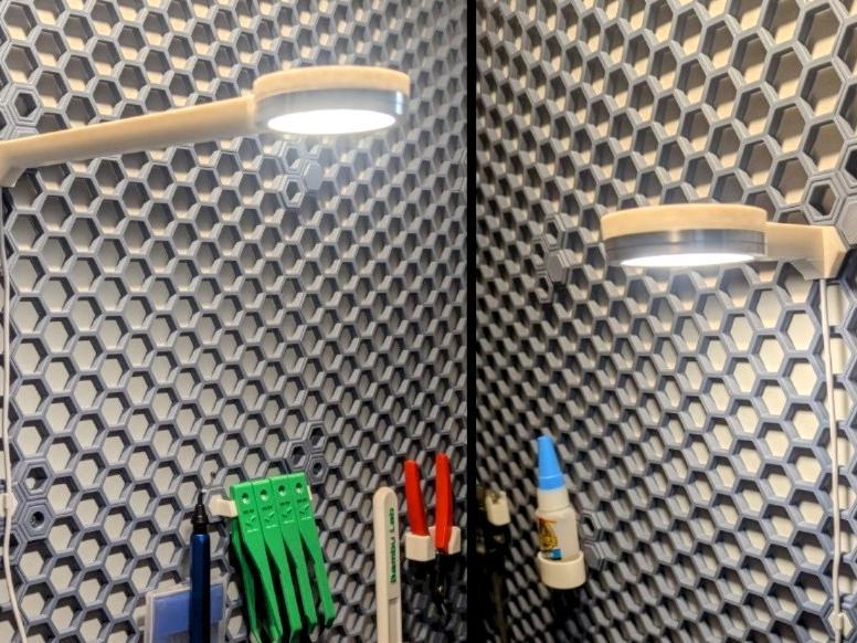 HSW Mount For Bambu Lab LED Lamp Kit - Two Sizes