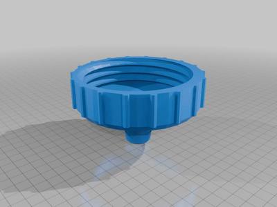 IBC cap for Valve type: S100x8 / DN80 to 23mm hose