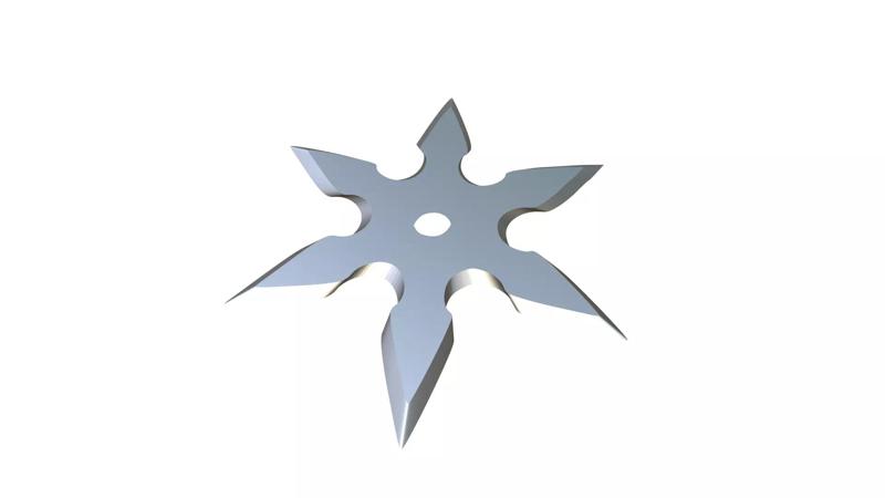 Shuriken silver star