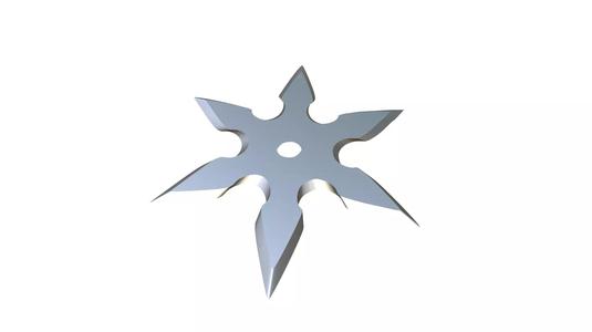Shuriken silver star