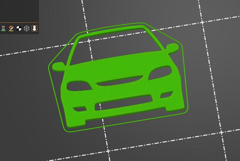 Citroen Saxo VTS VTR 2000-2004 key silhouette