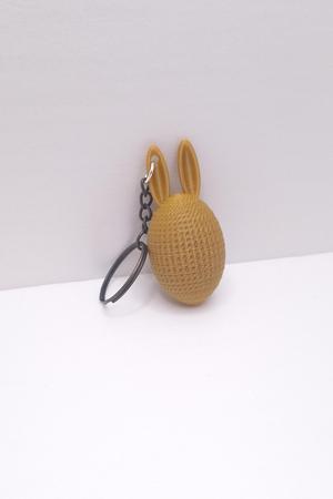 Easter Egg Bunny Keychain