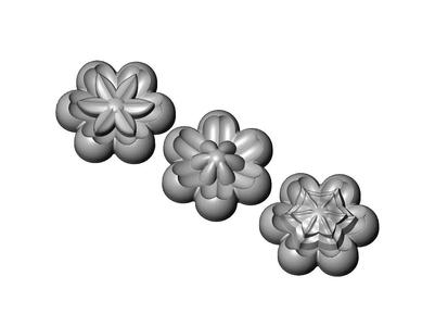 Florentine rosettes onlay relief miniset