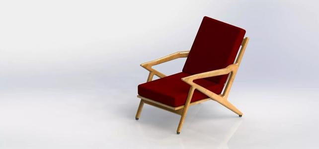 chair wooden with fabric
