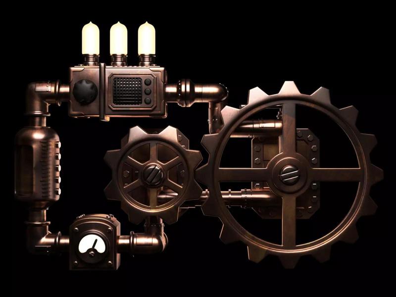 Machinery Wall Decoration - Printer Ready