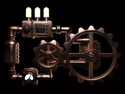 Machinery Wall Decoration - Printer Ready