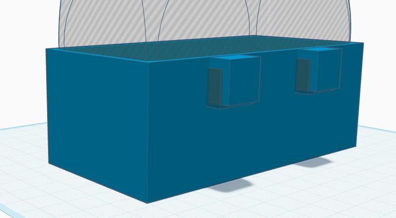 Quail cage food-water dish