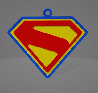 Superman 2025 Logo Keychain