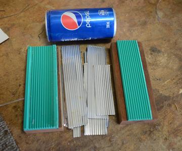 Corrugated iron press mold for miniature scenes