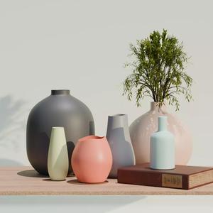 Indochine vintage retro style flower vases  for 3d printing